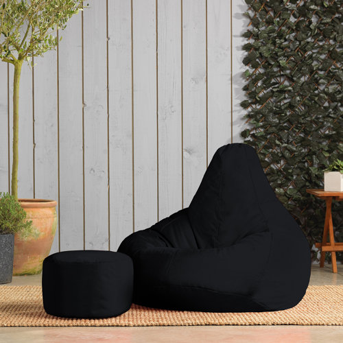 Brayden Studio Bean Bag Chair and Footstool & Reviews Wayfair.co.uk